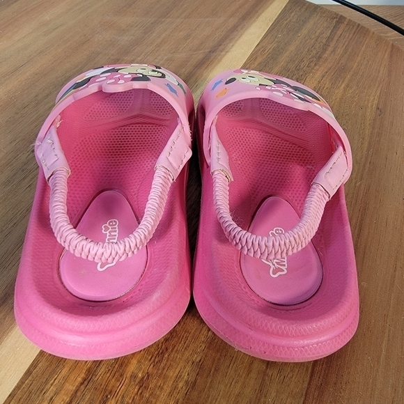 Disney Minnie Mouse Pink Slides Sandals Size 5 / 6 - Picture 14 of 15